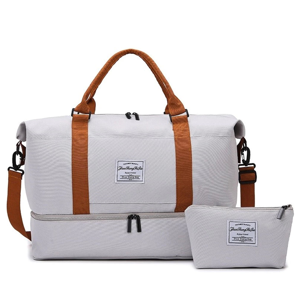 Kahe sahtliga reisikott - kosmeetikakott lisaks