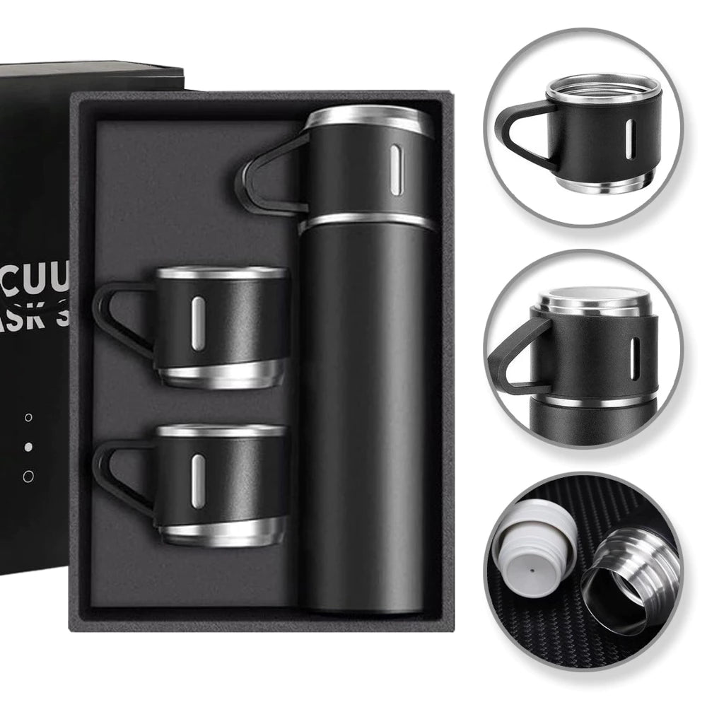 Kinkepakendis termose komplekt - 3 tassiga