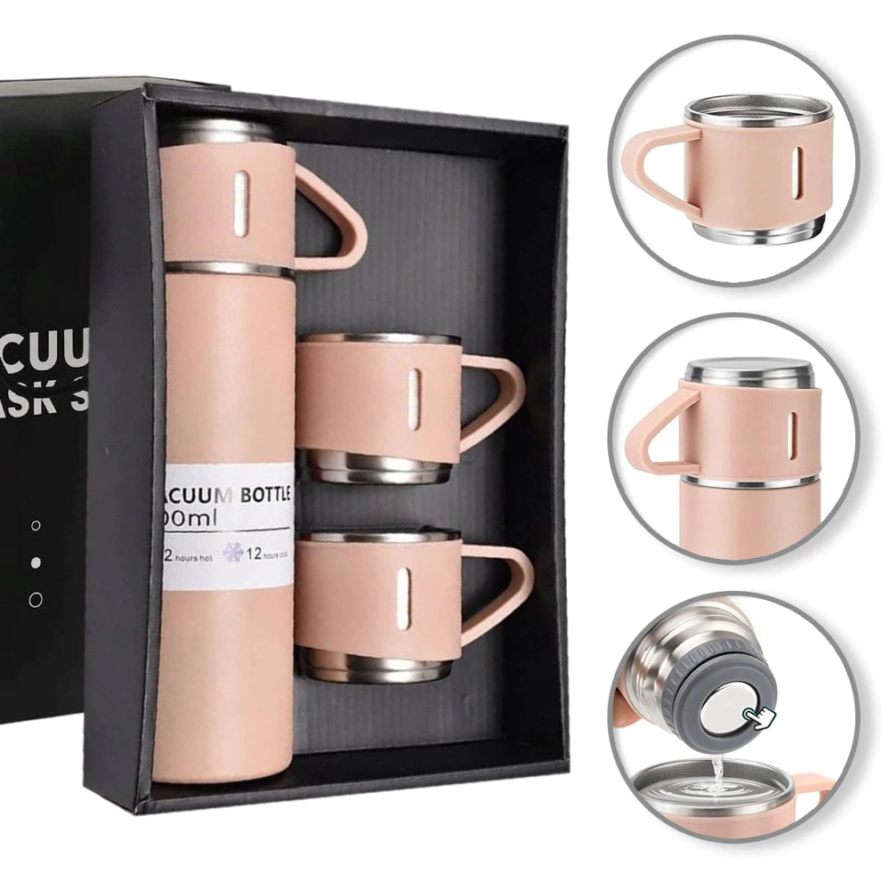 Kinkepakendis termose komplekt - 3 tassiga