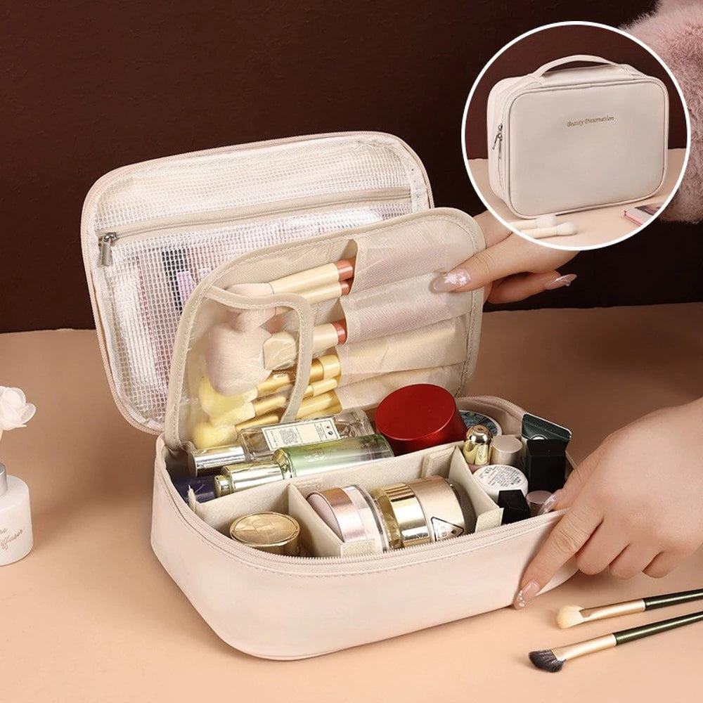 Elegantne kosmeetikatarvete kott naistele