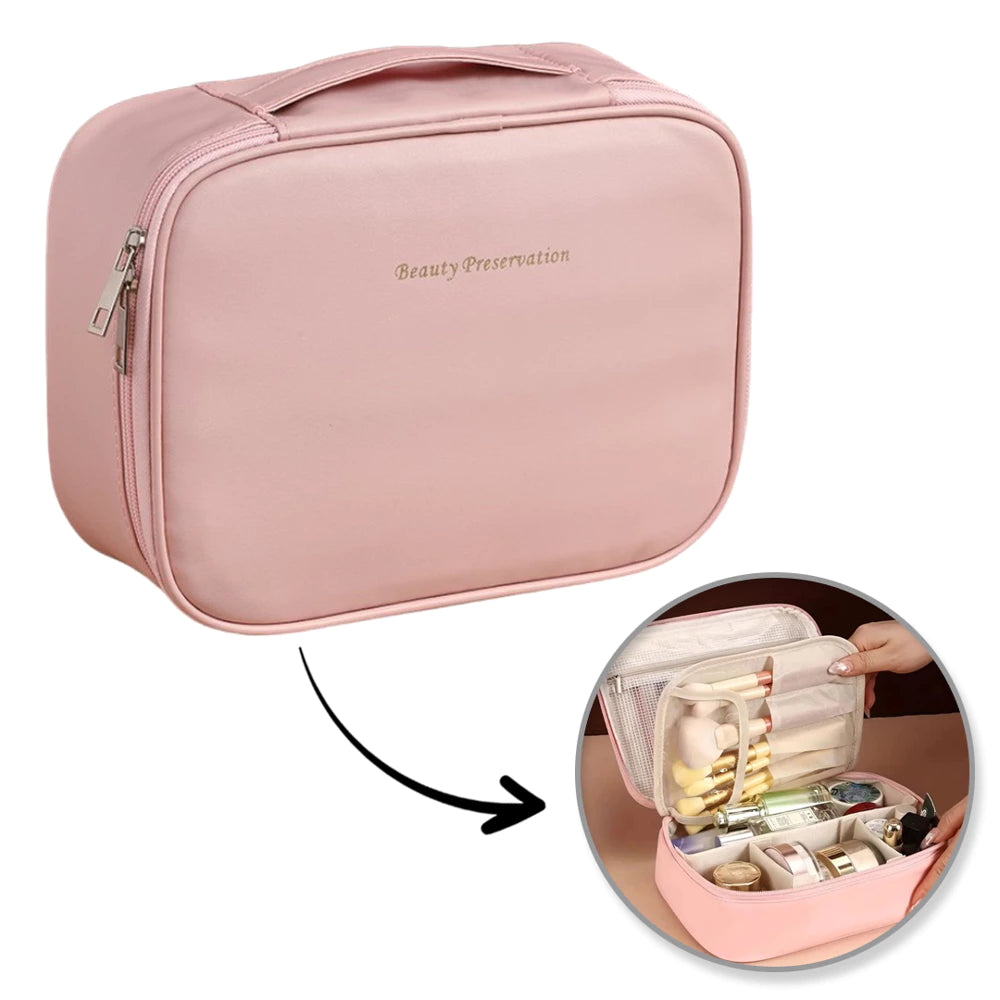 Elegantne kosmeetikatarvete kott naistele