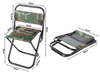 Kokkupandav kalastustool koos matkaseljatoega