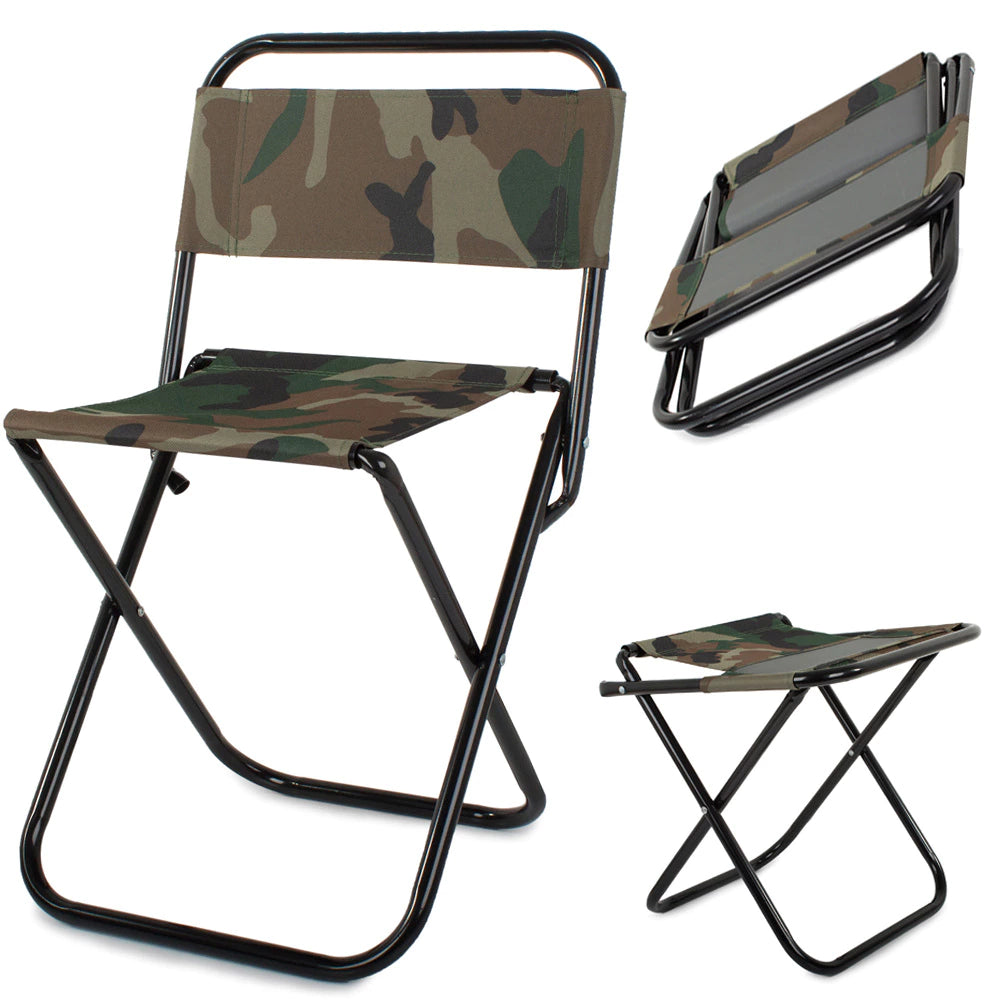 Kokkupandav kamuflaažiga reisi/kalastustool