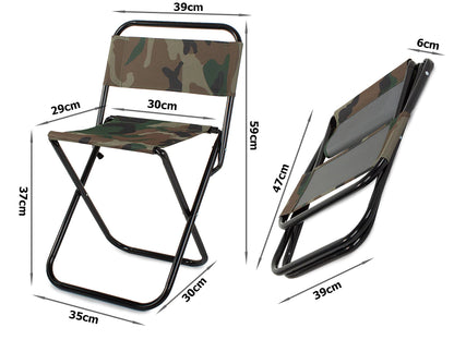 Kokkupandav kamuflaažiga reisi/kalastustool