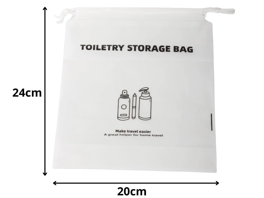 Poolläbipaistev kosmeetitarvete kott