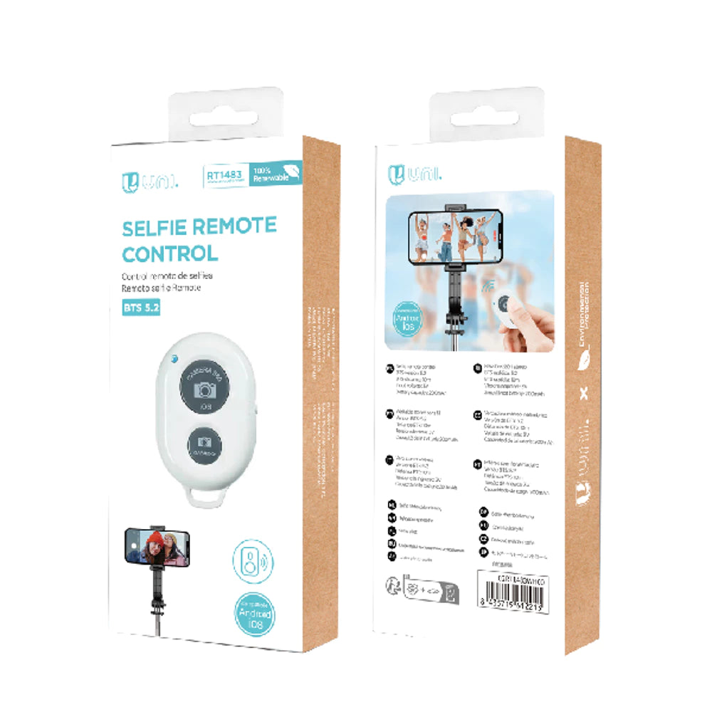Bluetooth Selfie kontroller - Valge