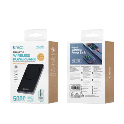 5000mAh juhtmevaba magnetiline kiirlaadimisega akupank