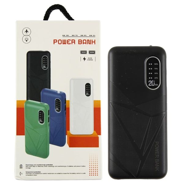 Must kaasaskantav akupank 5000 mAh