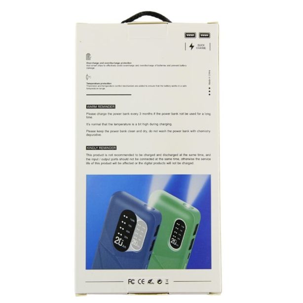 Must kaasaskantav akupank 5000 mAh